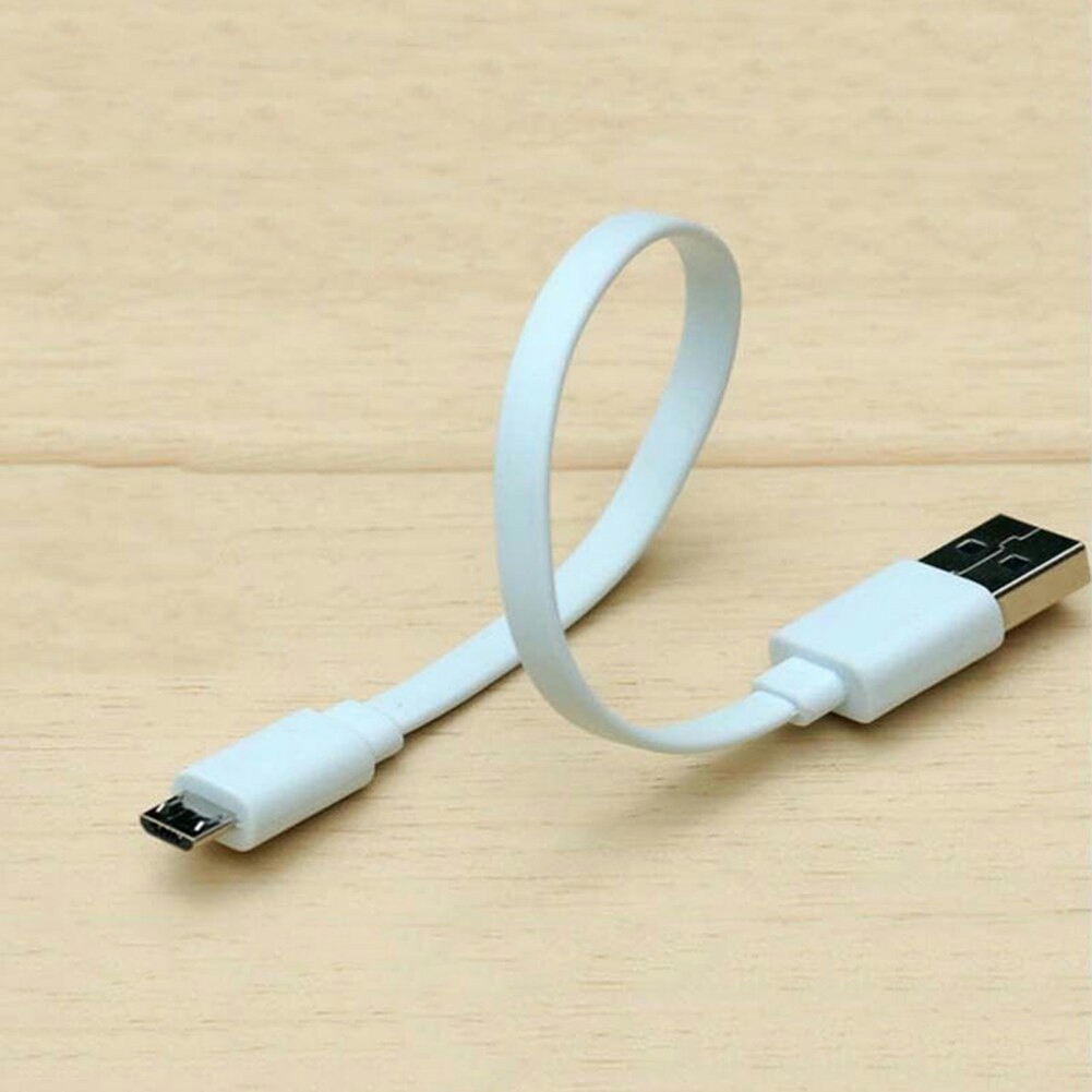 สายชาร์จ Micro USB สายแบน แบบสั้น 20cm.