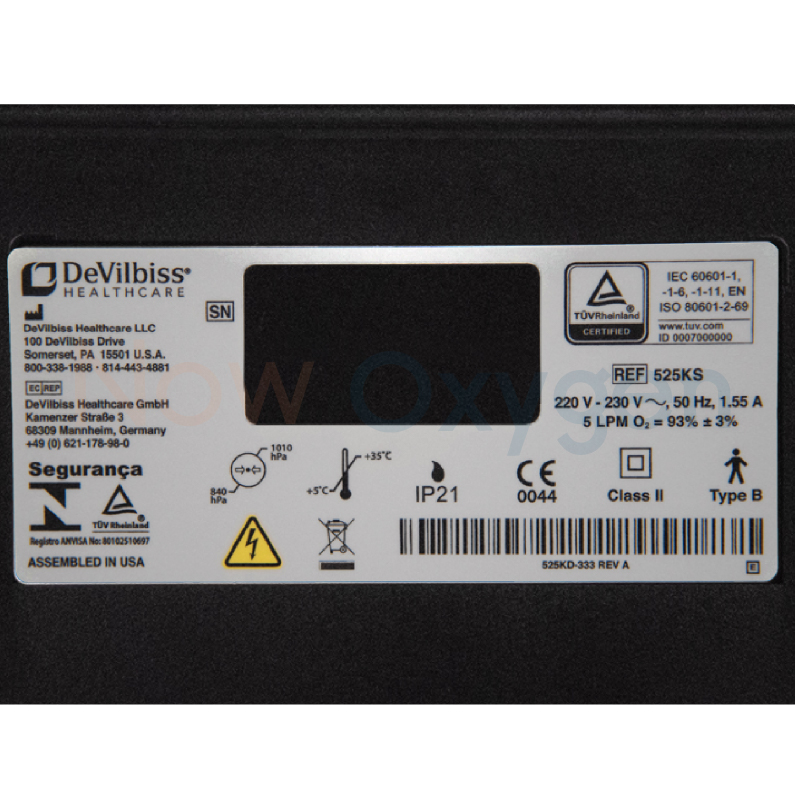 ตู้พักฟื้นสัตว์ขนาด 45*45 ซม. จับคู่กับเครื่องผลิตออกซิเจนขนาด 5 ลิตร Devilbiss 525KS