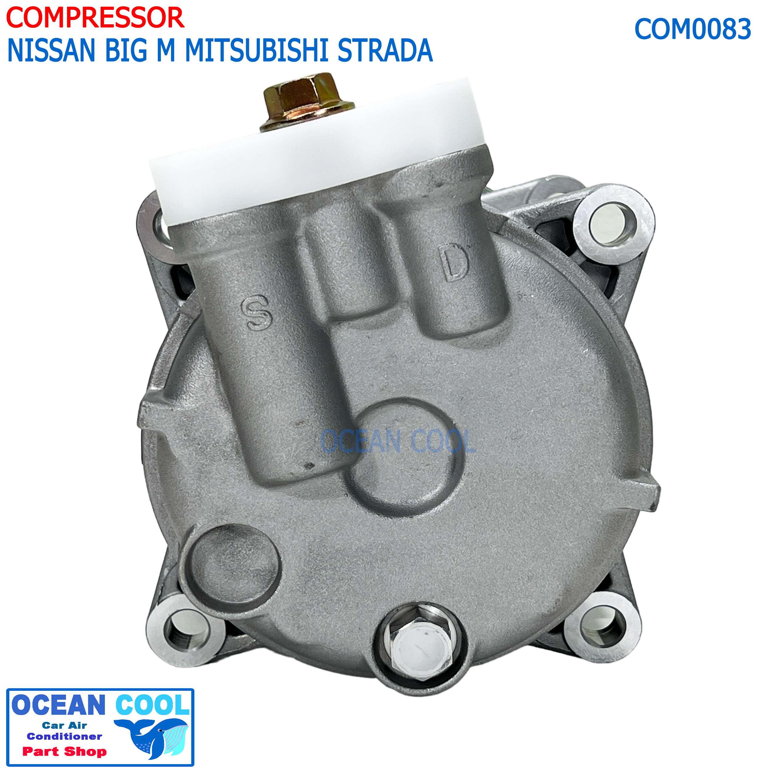 คอมเพรซเซอร์ นิสสัน บิ๊กเอ็ม 1995 -1997 มิตซูบิชิ สตาร์ด้า , L200 COM0083 COMPRESSOR FOR NISSAN BIG M MITSUBISHI STRADA คอมแอร์ คอม คอมเพสเซอร์ 1996