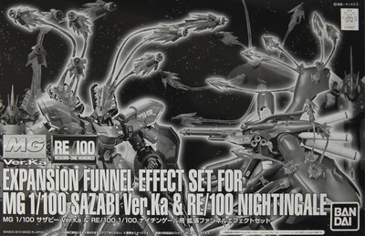 EXPANSION FUNNEL EFFECT SET FOR MG 1/100 SAZABI Ver.Ka & RE/100 NIGHTINGALE