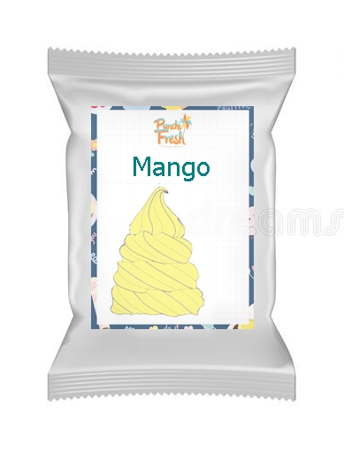 ผงไอศกรีมซอฟต์เสิร์ฟ soft serve สูตรพรีเมี่ยมสำเร็จรูป รสมะม่วง