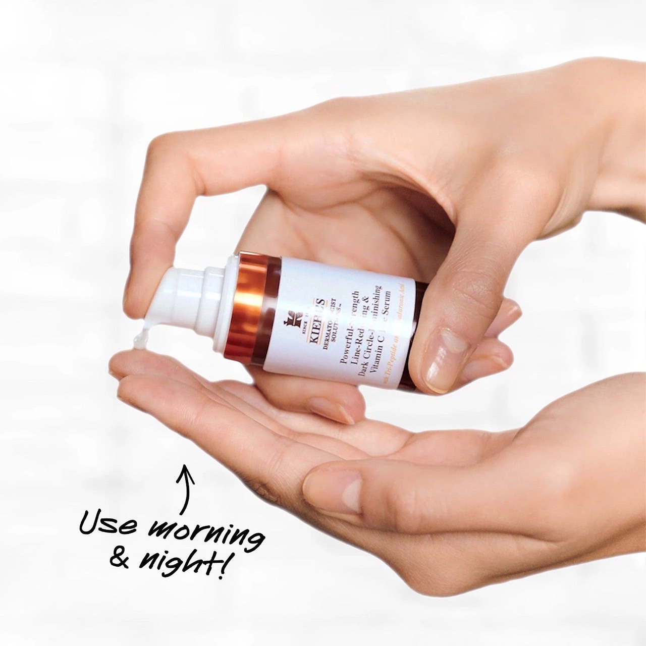 เซรั่มบำรุงรอบดวงตา Kiehl's powerful-strength line-reducing & dark circle-diminishing vitamin c eye serum 15ml.