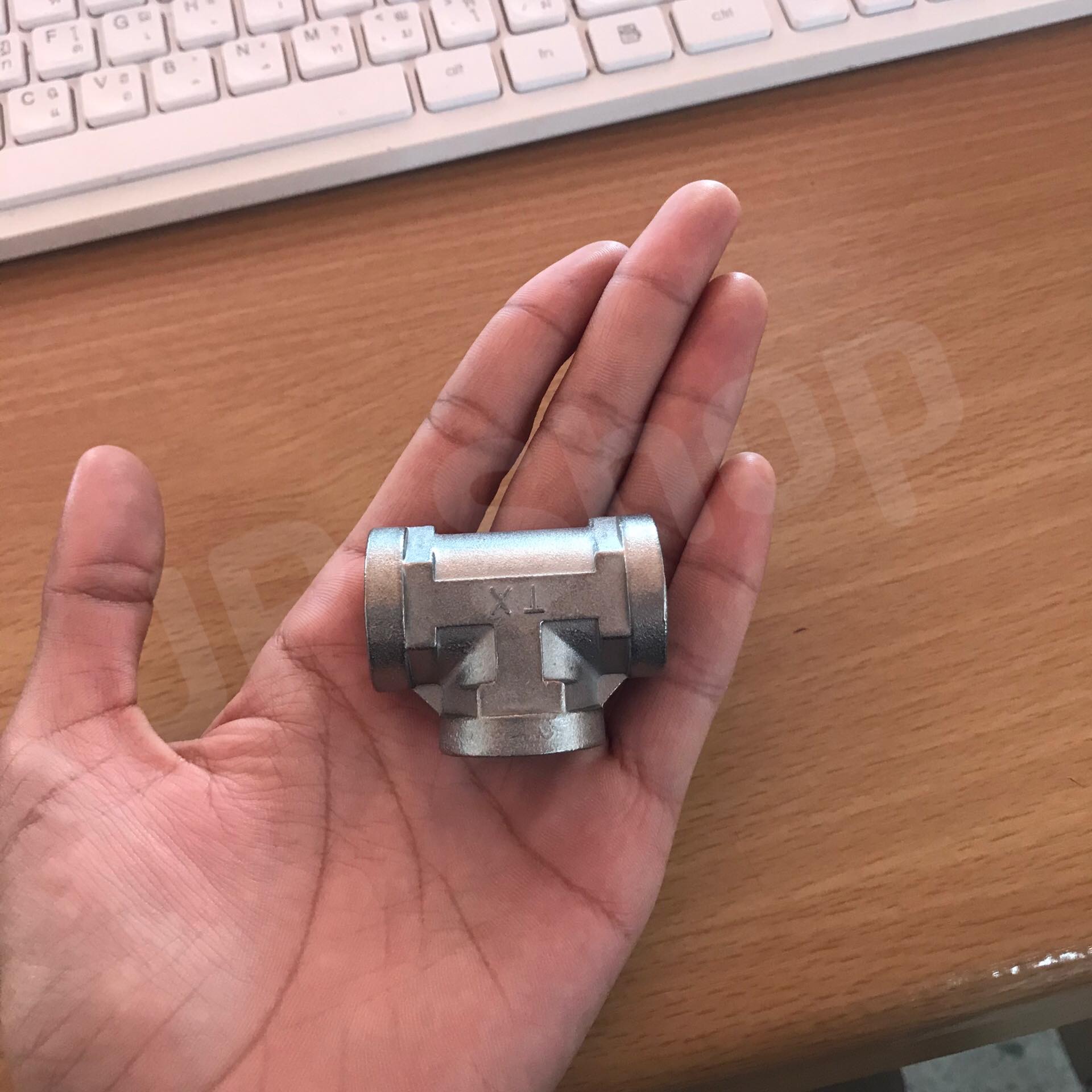 ข้อต่อสามทางสแตนเลส304 เกลียวใน ขนาด 4 หุน สแตนเลส304 ข้อต่อ สามทาง ขนาด4 หุน #2854