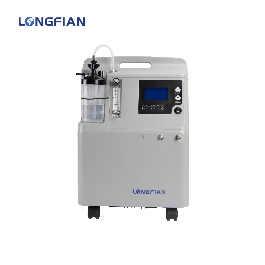เครื่องผลิตออกซิเจน ขนาด 5 ลิตร Longfian รุ่น Jay-5AW (มี % ออกซิเจนแสดงผล) ประกันศูนย์ไทย 3 ปี
