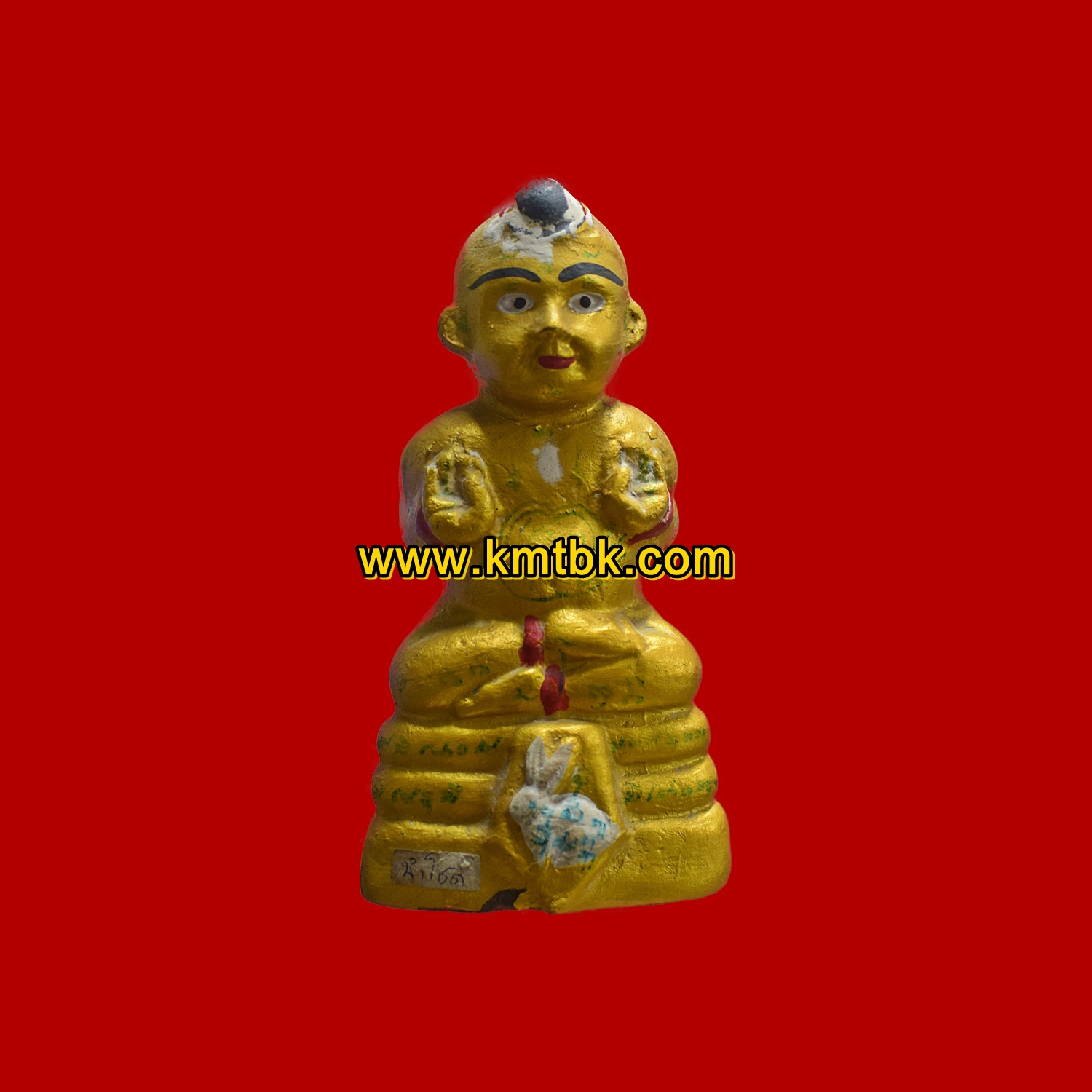 กุมารทองสมบููรณ์ทรัพย์ ฐานกระต่าย หลวงปู่แย้ม วัดสามง่าม จ.นครปฐม ปี2558 ของแท้จากวัด