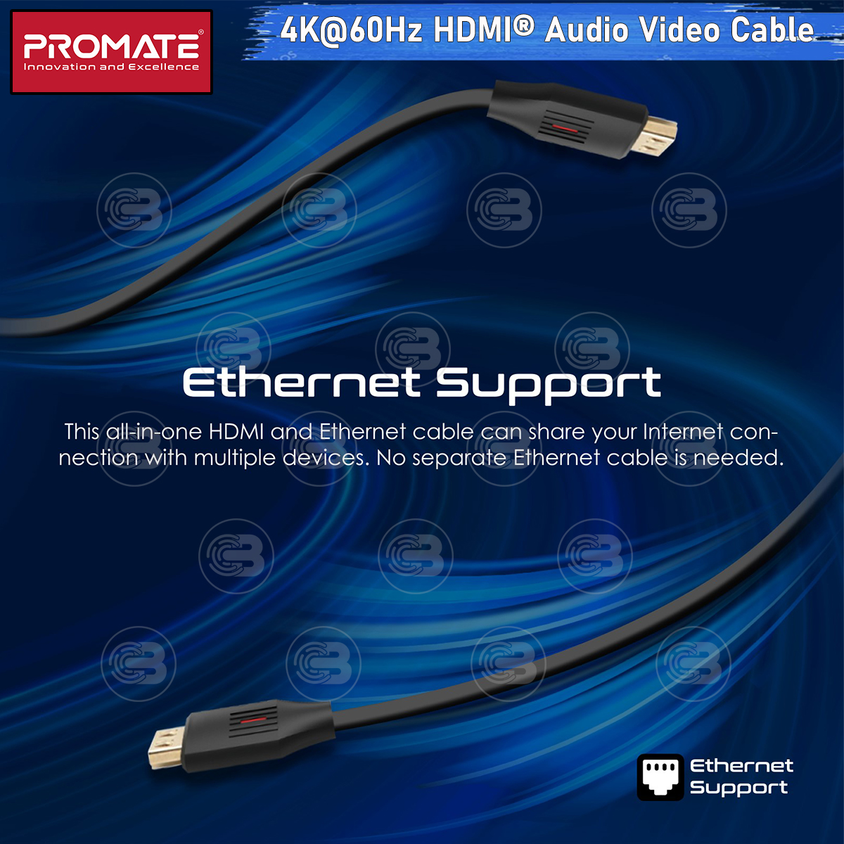 [CoolBlasterThai] PROMATE HDMI To HDMI 4K@60Hz 3.0M (PROLINK4K60-300) (2Y Warranty)