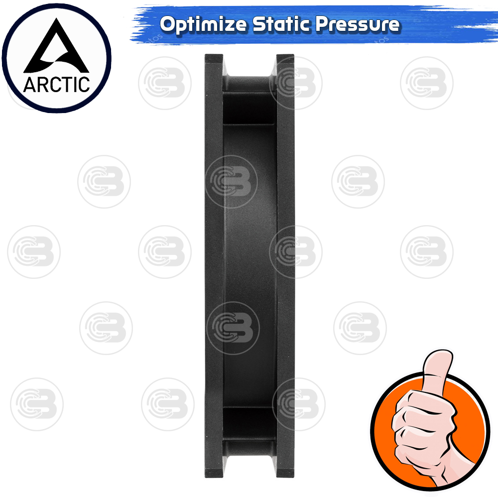[CoolBlasterThai] ARCTIC P12 Black (size 120 mm.) PC Fan Case ประกัน 6 ปี
