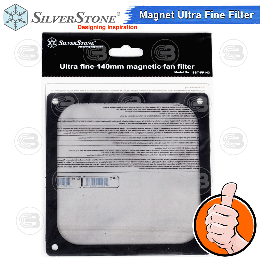 [CoolBlasterThai] SilverStone Ultra Fine Fan Filter 140 mm. Magnet (F143B)