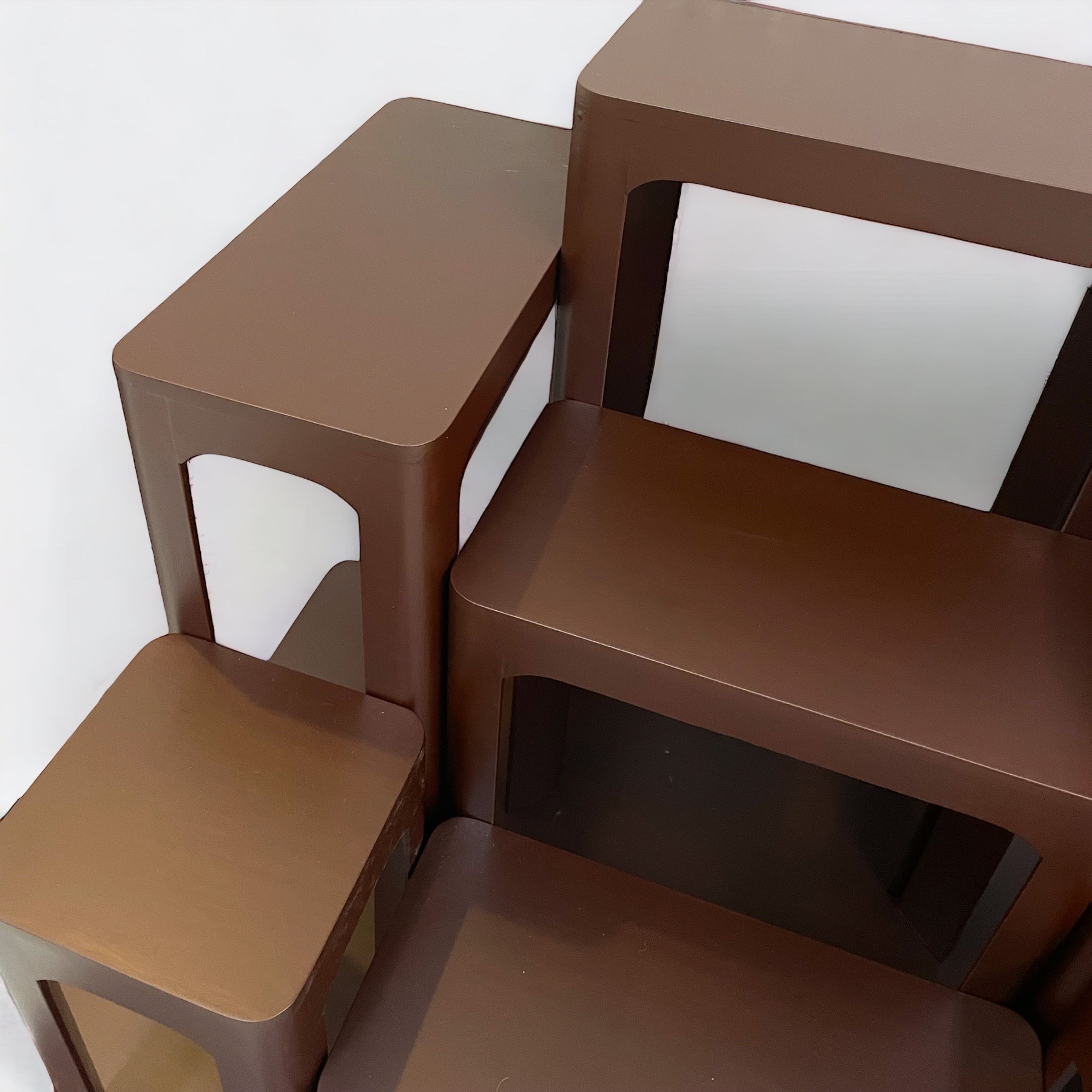 โต๊ะหมู่ 7 หน้า 6 ด้านน้ำตาล โมเดิร์น