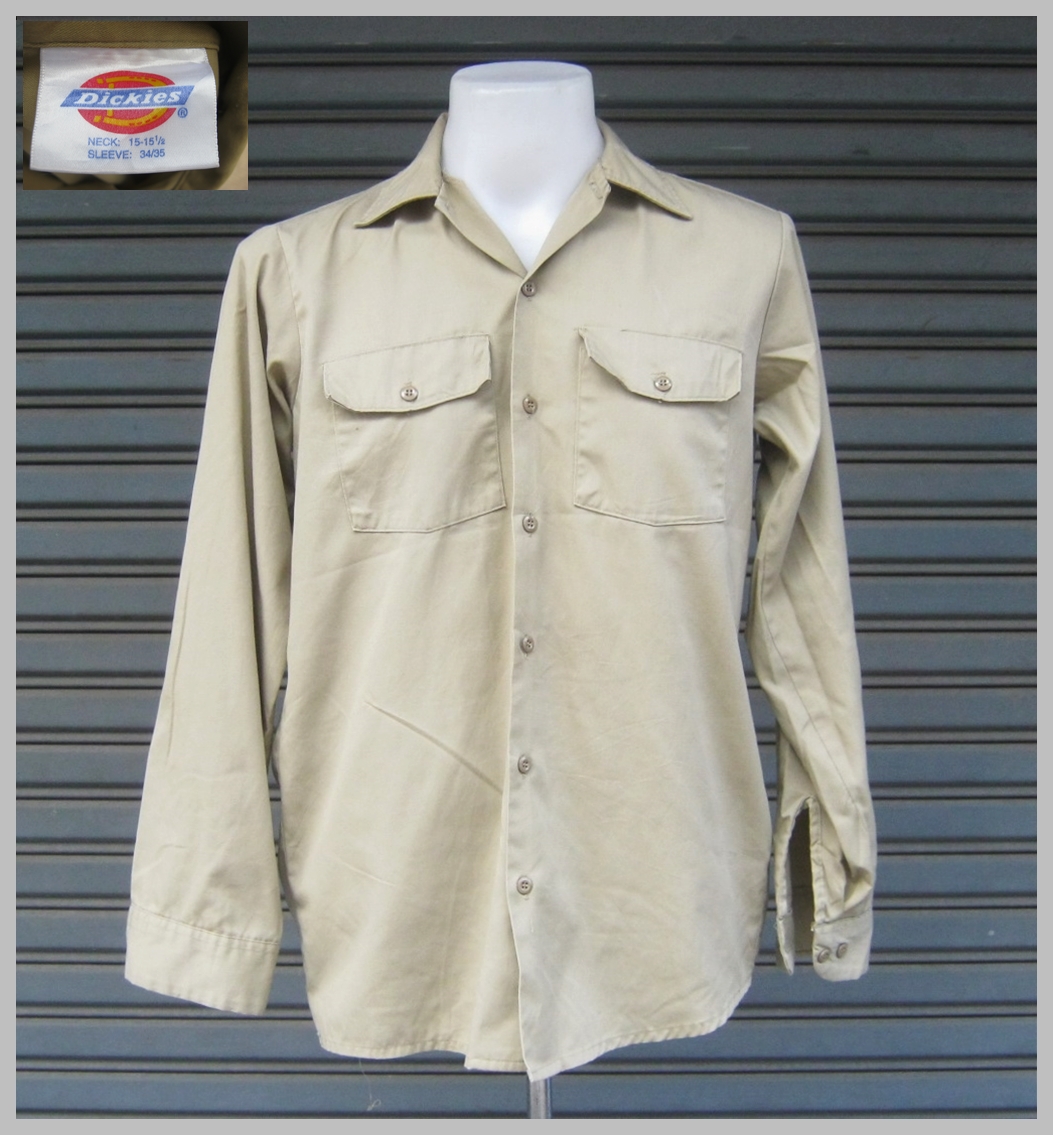 ขายแล้ว เสื้อแขนยาว สีกากี DICKIES