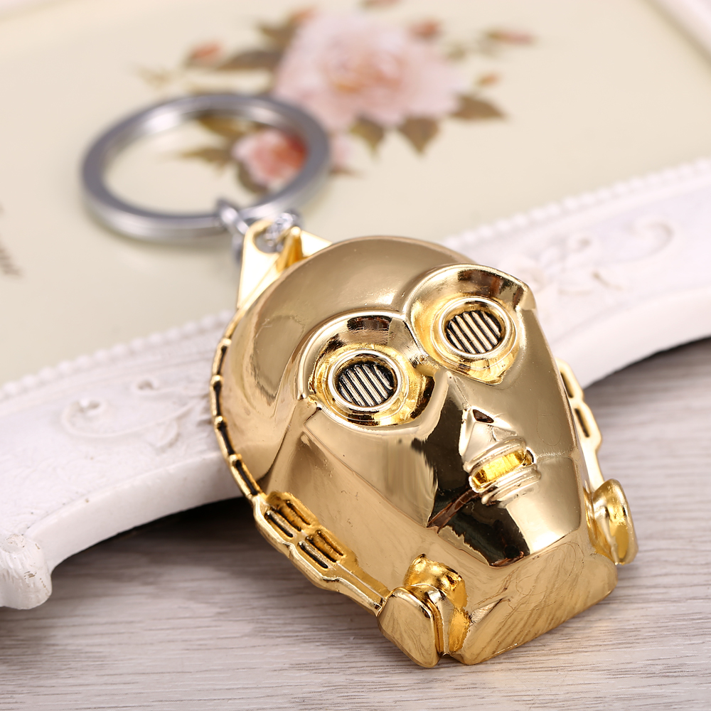 พวงกุญแจ โลหะ C-3PO Half Head - Star Wars Keychain