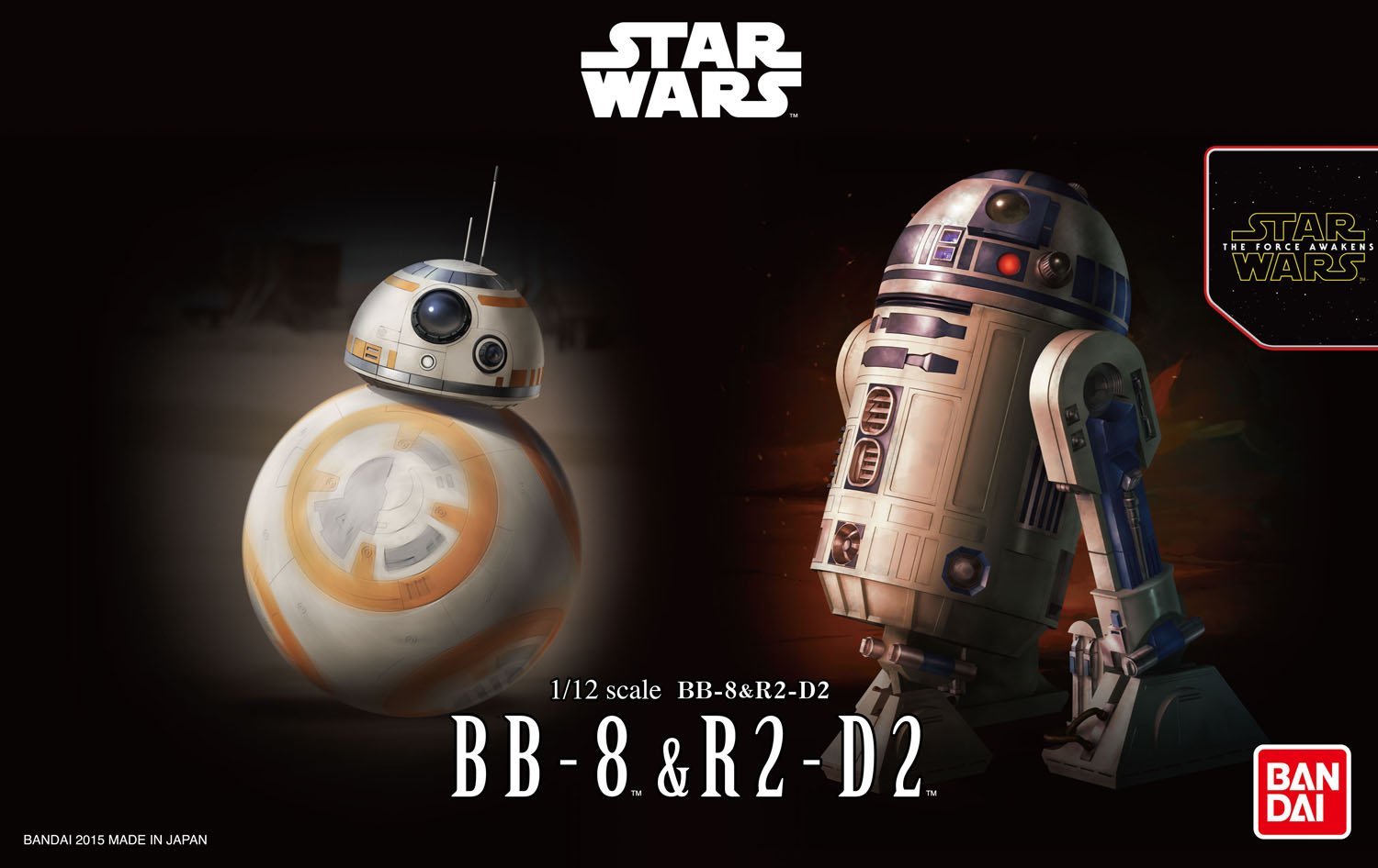 1/12 BB-8 & R2-D2 BANDAI - Star Wars