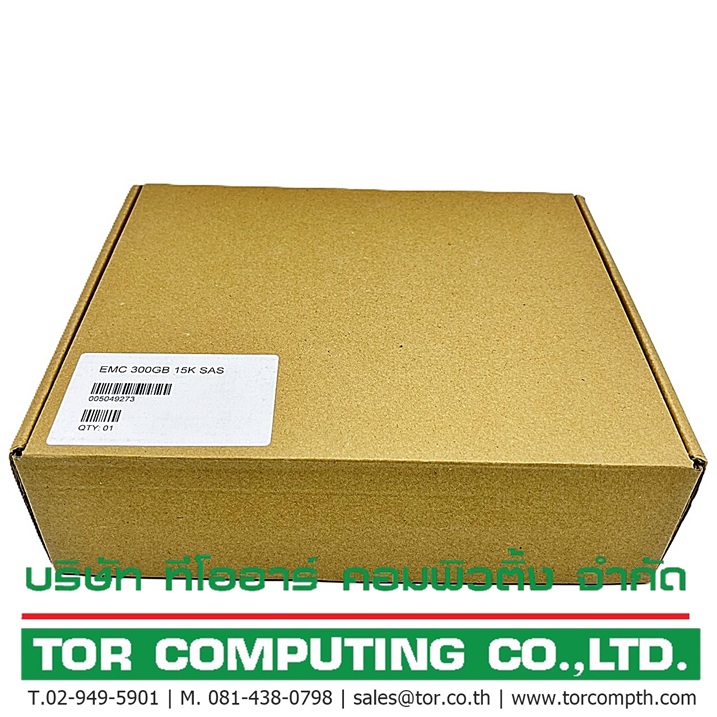 NEW EMC 005049273 [TorCompTH - ขาย จำหน่าย ราคา] EMC 300GB 15K 6G SAS 3.5IN HDD for EMC VNX