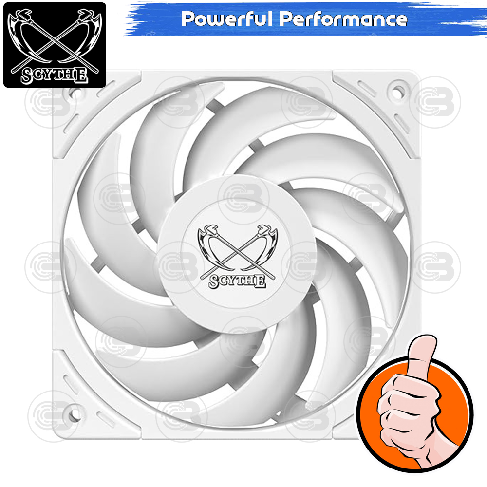 [CoolBlasterThai] SCYTHE Wonder Tornado 120 White 3-Pack Fan Case (size 120 mm.)