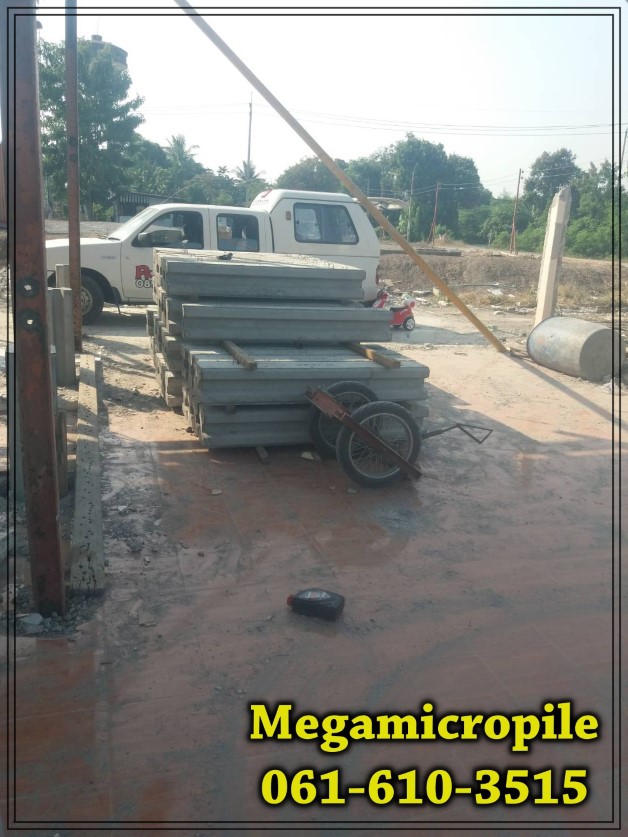 งานตอกเสาเข็มไมโครพล์ Micropile I22 รองรับน้ำหนักตัวบ้านที่ดีดและส่วนต่อเติมด้านหลัง