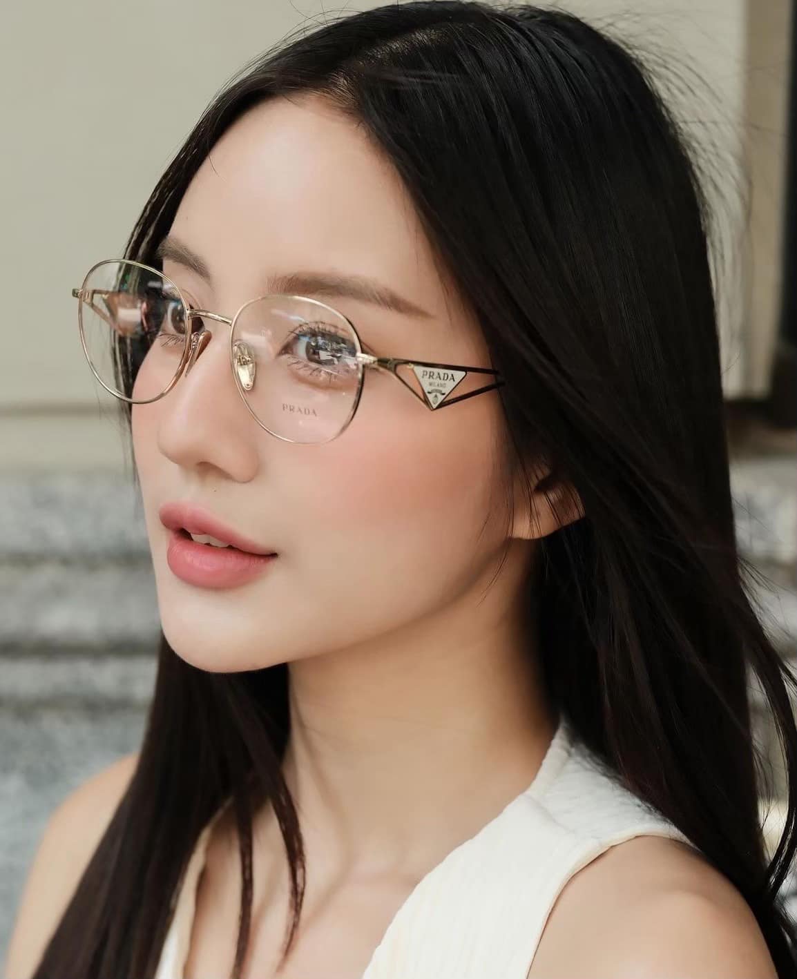 กรอบแว่นสายตา PRADA PR A50V ZVN1O1 - Pale gold