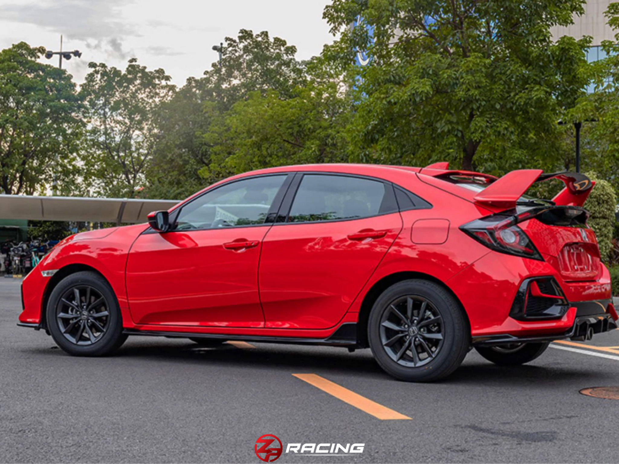 สปอยเลอร์ Spoiler Type R สำหรับ CIVIC Hatchback (FK7) Scale 1:1