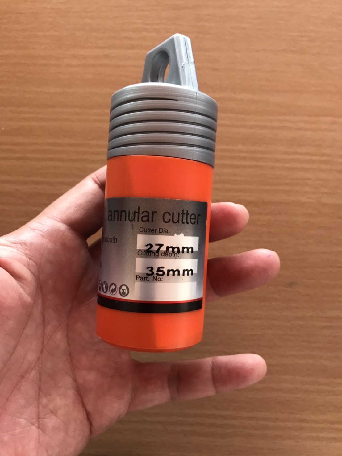 ดอกสว่านเจ็ทบอส แบบโฮลซอว์คาร์ไบสำหรับเจาะเหล็กหนา ด้วยสว่านแม่เหล็กไฟฟ้า ขนาด27*35 มม. #2735