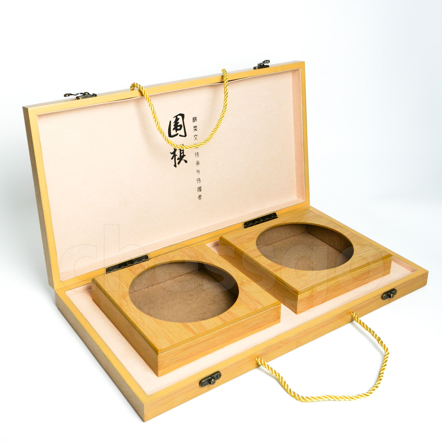 ชุดหมากล้อมไม้ Gift Box Go Set (กระดานไม้ไผ่19เส้นGift Box+ถาดไม้+เม็ดเมลามีน)