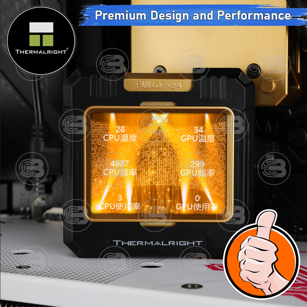 [CoolBlasterThai] Thermalright FROZEN WARFRAME 240 BLACK ARGB AIO Liquid CPU Cooler (AM5/LGA1851 Ready) ประกัน 5 ปี