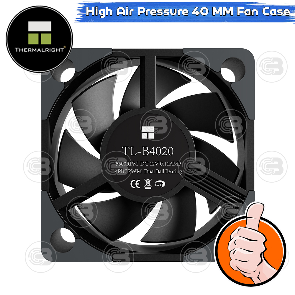 Thermalright TL-B4020 High Air Pressure PC Fan Case (size 40 mm.) ประกัน 3 ปี