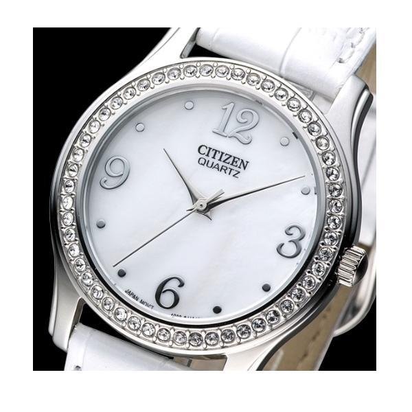 Citizen Crystal Lady นาฬิกาข้อมือผู้หญิง สายหนัง รุ่น EL3010-50D
