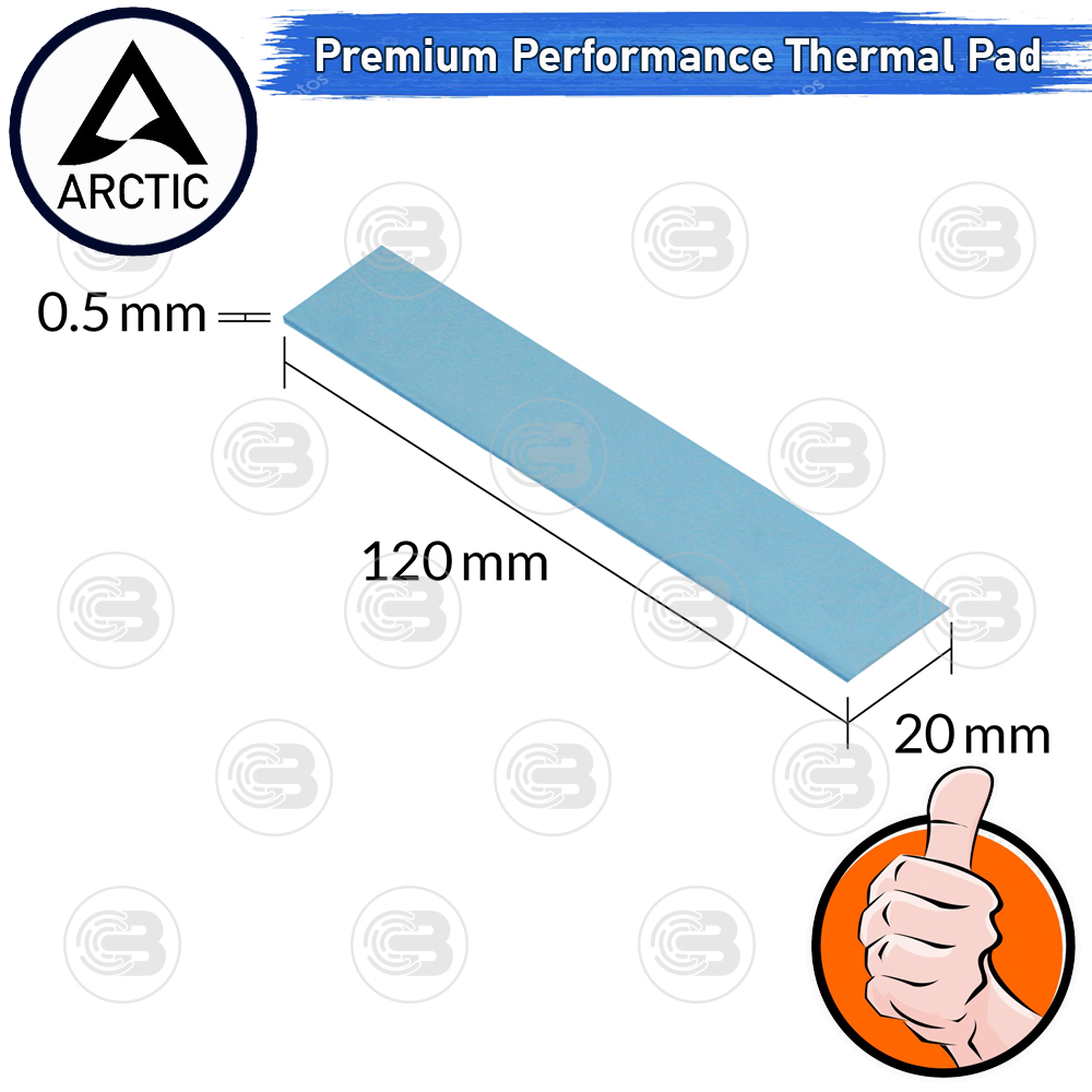 [CoolBlasterThai] Arctic Premium Performance Thermal Pad (TP-3) 120x20x0.5 mm.(4 PCS)