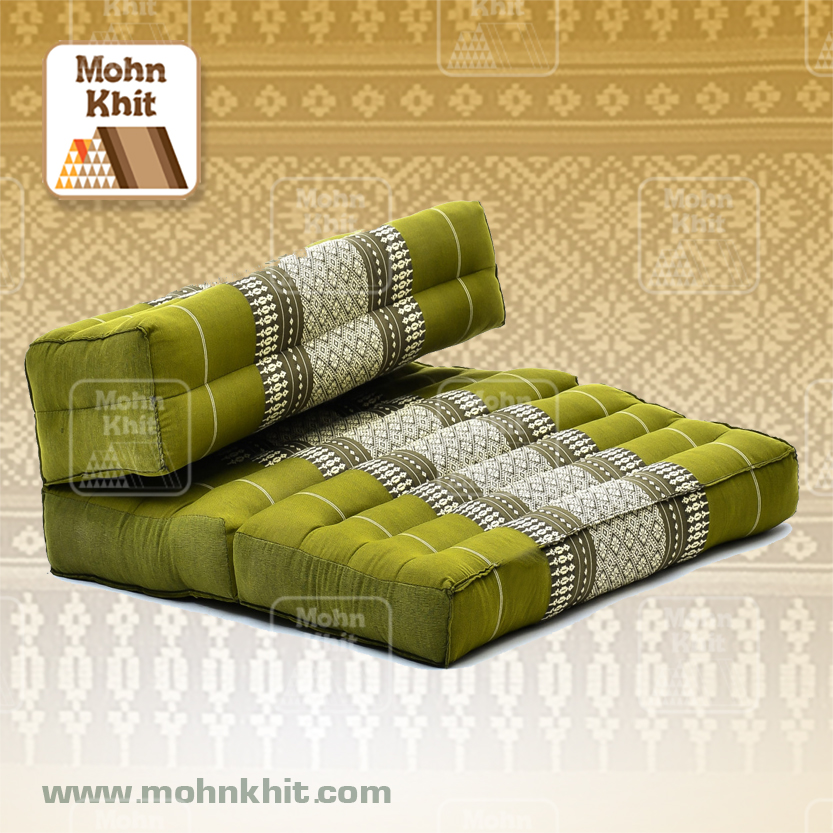 เบาะหมอนขิด 3 พับ,เบาะนั่งสมาธิพับได้ 54x76x12cm //Foldable Meditation Floor Seat 2 in 1 Set Meditation Pillow