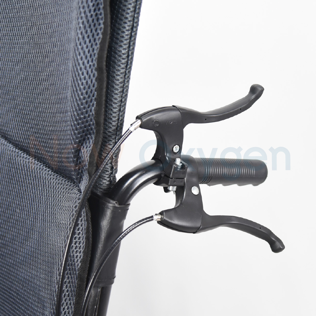 รถเข็นแมนนวล รุ่นพนักพิงสูง ปรับเอนนอน ปรับเหยียดขา (High Back Manual Wheelchair) รับประกัน 1 ปี