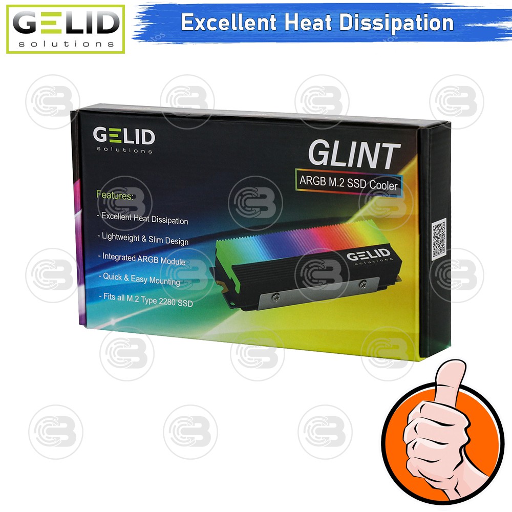 [CoolBlasterThai] GELID GLINT A-RGB M.2 SSD COOLER