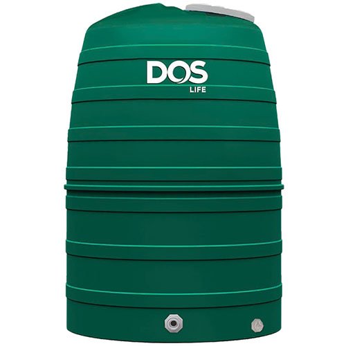 ถังเก็บน้ำ DOS GREENERY ECO-04/GR + ลูกลอยทองเหลือง DOS 1"