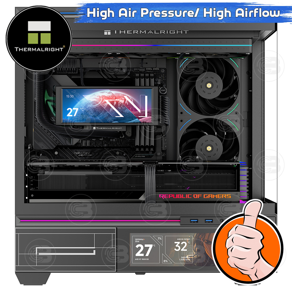 [CoolBlasterThai] Thermalright TL-UB36R Row Reverse Fan Optimized Static Pressure ARGB (size 120 mm.) ประกัน 3 ปี