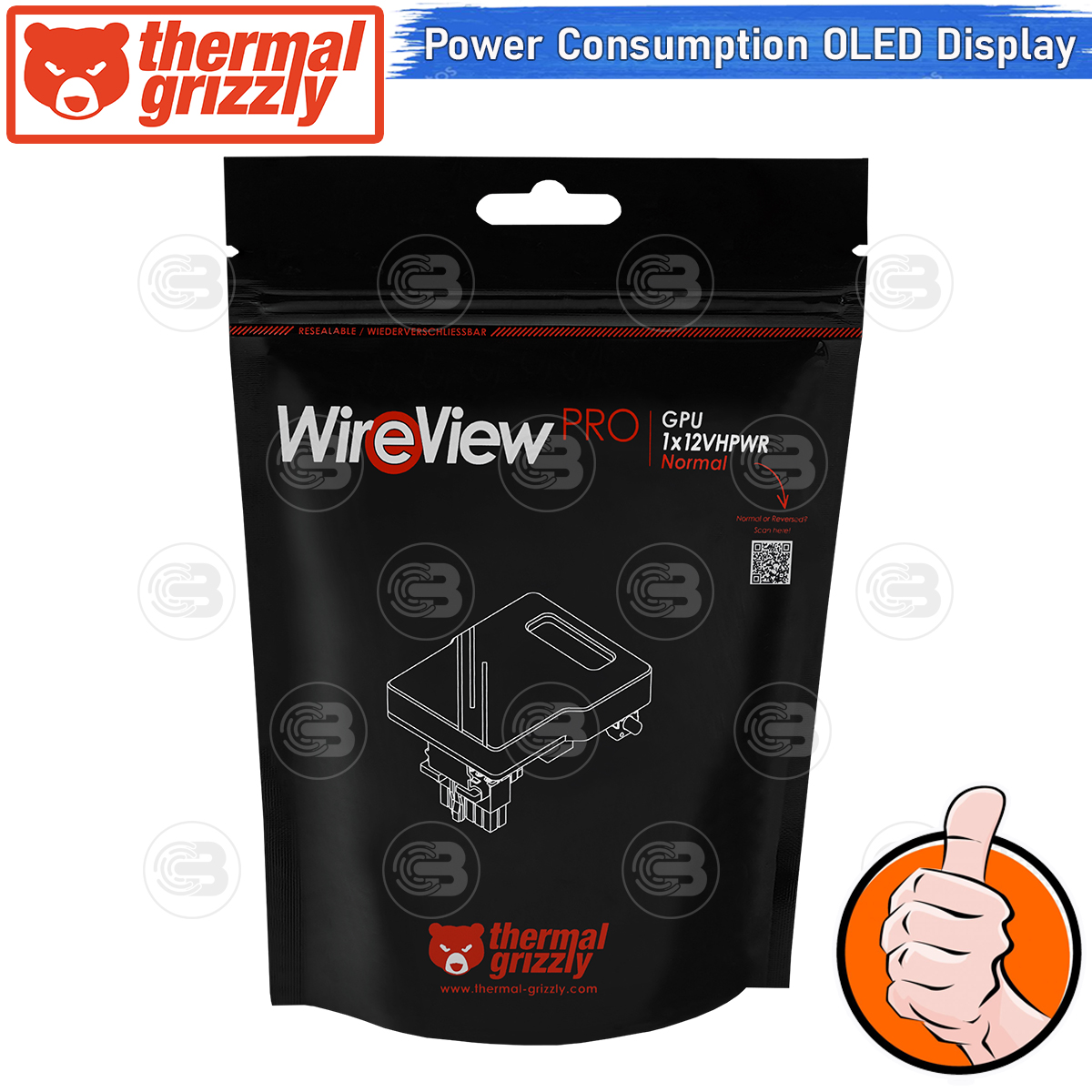 [CoolBlasterThai] Thermal Grizzly WireView GPU Pro (WV-P-H1N) 12VHPWR Normal GPU Power Consumption OLED Display