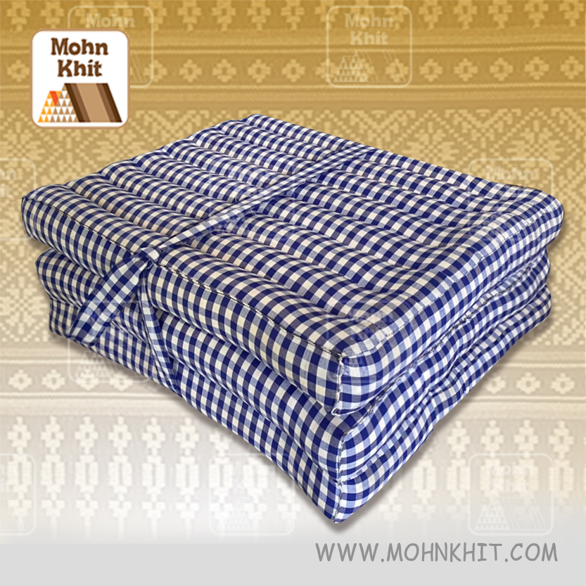 เบาะพิงลาย, เบาะพิงลายสก๊อตทำเชือกผูก 60x200x7 Cm //Foldable Meditation Seat Meditation PillowTri-Fold Yoga Floor Mat Thai