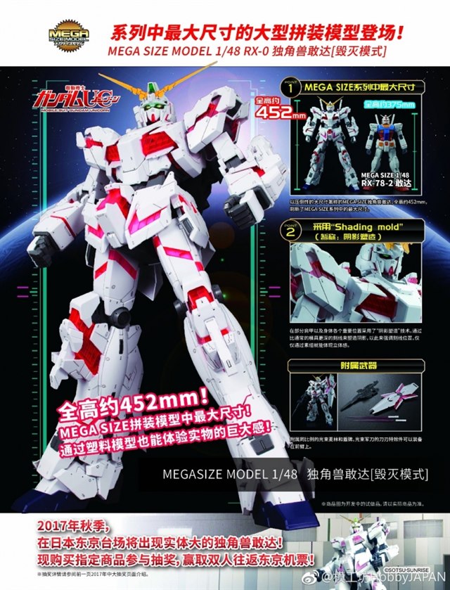 1/48 MEGASIZE UNICORN GUNDAM