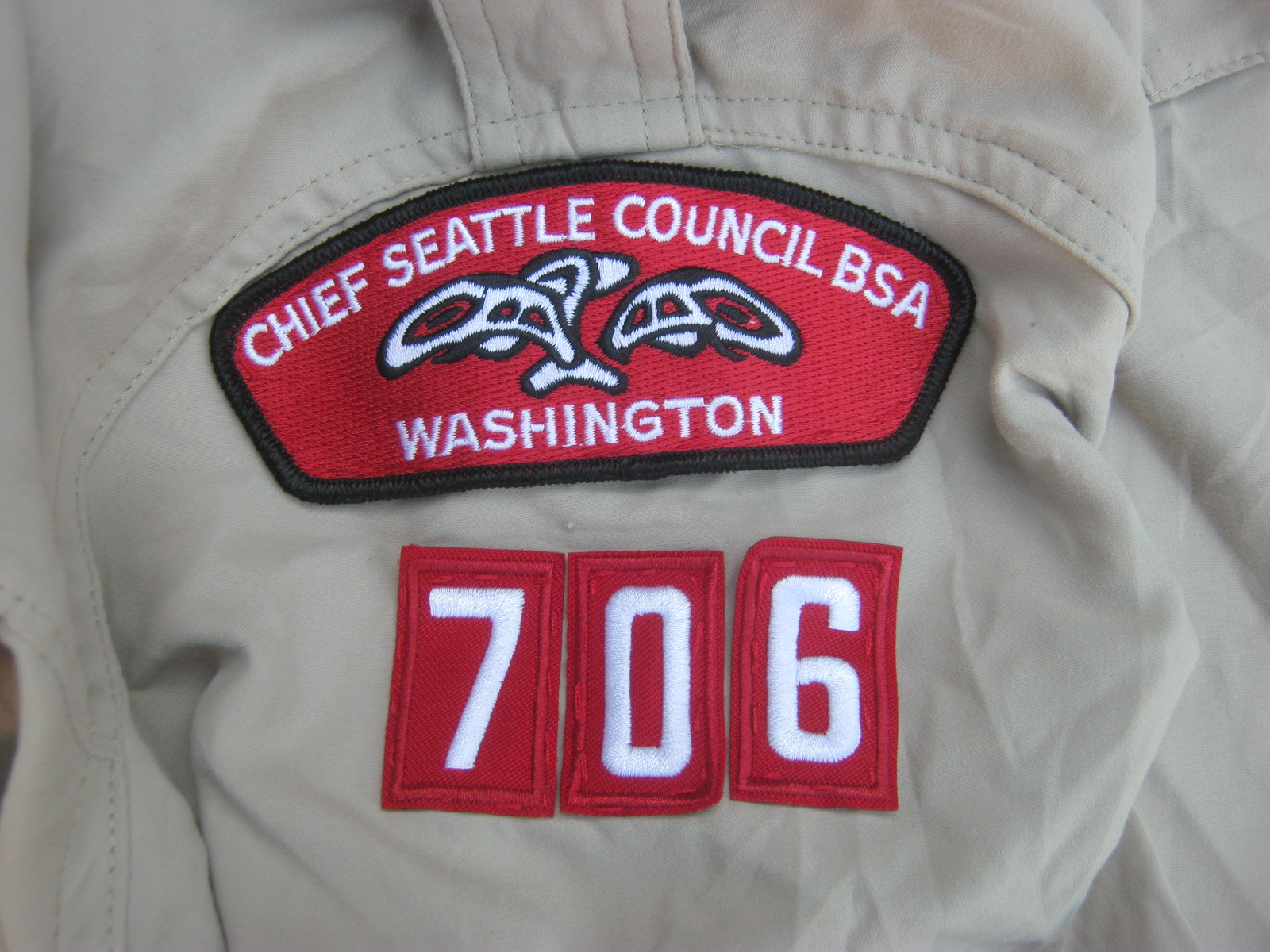 เสื้อลูกเสือสหรัฐ ผ้าแห้งเร็ว M