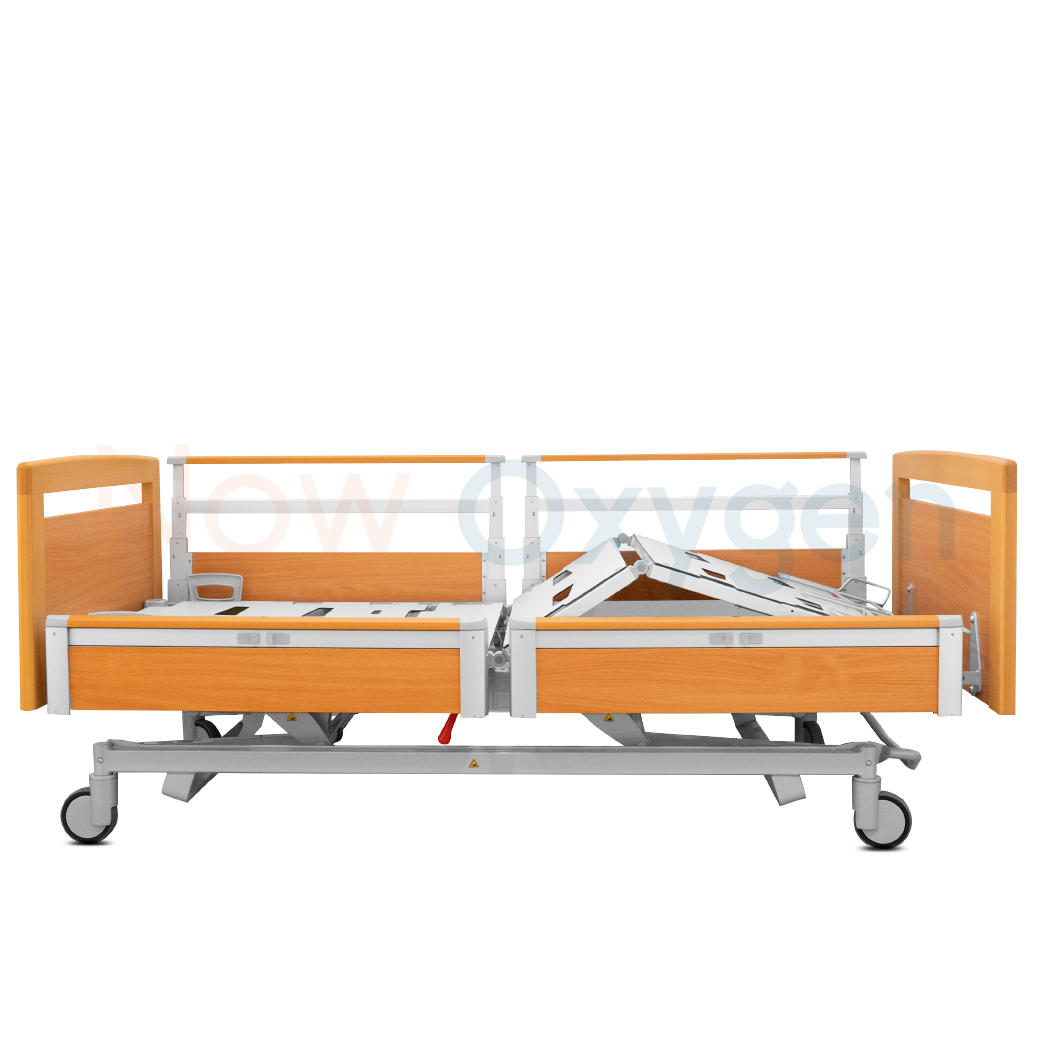 เตียงผู้ป่วยสูงอายุไฟฟ้า ดีไซน์แบบไม้ 7 ฟังก์ชั่น ยี่ห้อ HAELVOET รุ่น Lago Care รับประกันศูนย์ไทย 6 ปี