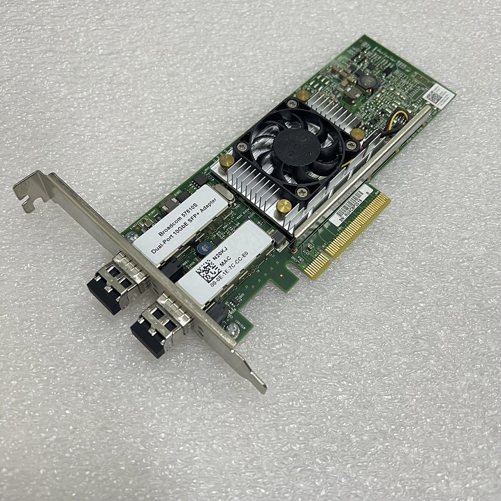 NEW, Dell 0N20KJ N20KJ [TorCompTH Thailand - ขาย จำหน่าย ราคา] Dell Broadcom 57810S Dual-Port 10GbE SFP+ CNA with SFP x2 for R720 R630 R440 R640