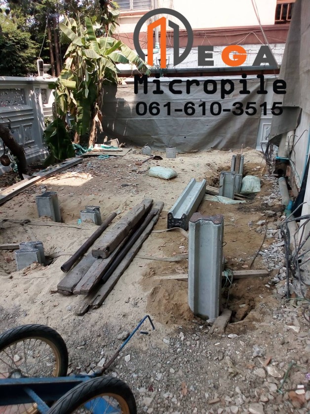 เสาเข็มไมโครไพล์ i22 หน้างาน ซอยปรีดีพนมยงค์
