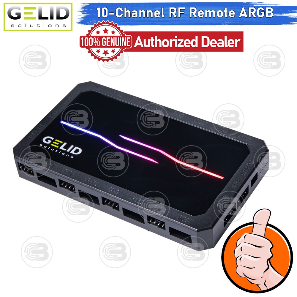 [CoolBlasterThai] GELID AMBER 8 PRO 10-Channel RF Remote ARGB+8 PWM Channels Controller ประกัน 2 ปี