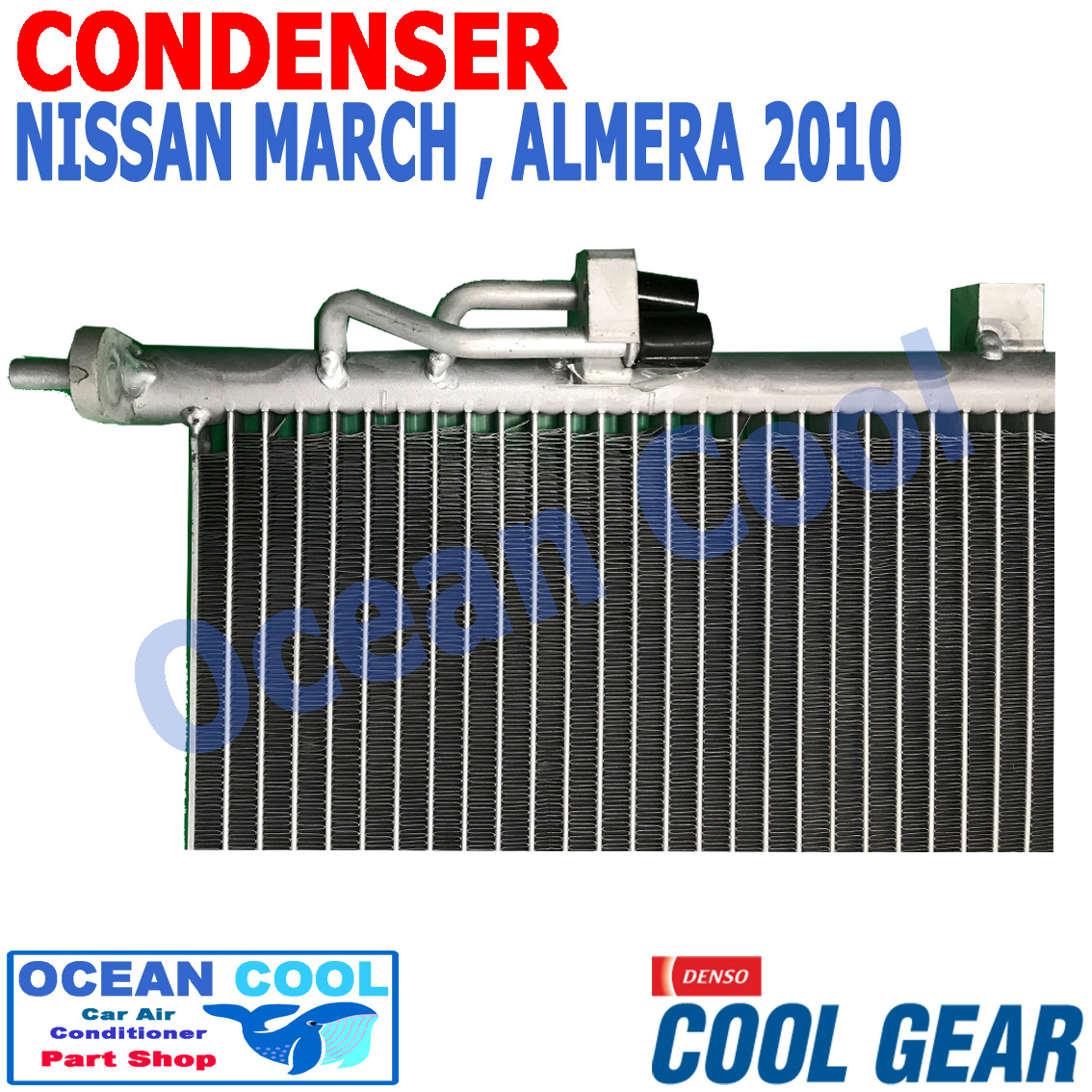 แผงแอร์ นิสสัน มาร์ช , อัลเมร่า 2010 - 2017 CD0084 COOL GEAR DI447780-36504W Condenser Nissan March , Almera