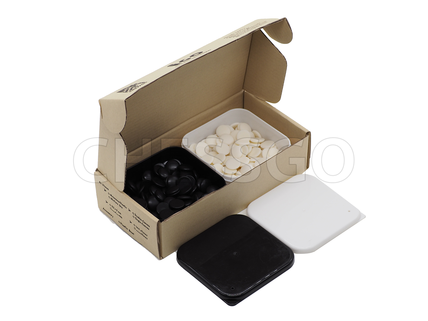 เม็ดหมากล้อมเมลามีน (นูน1ด้าน)