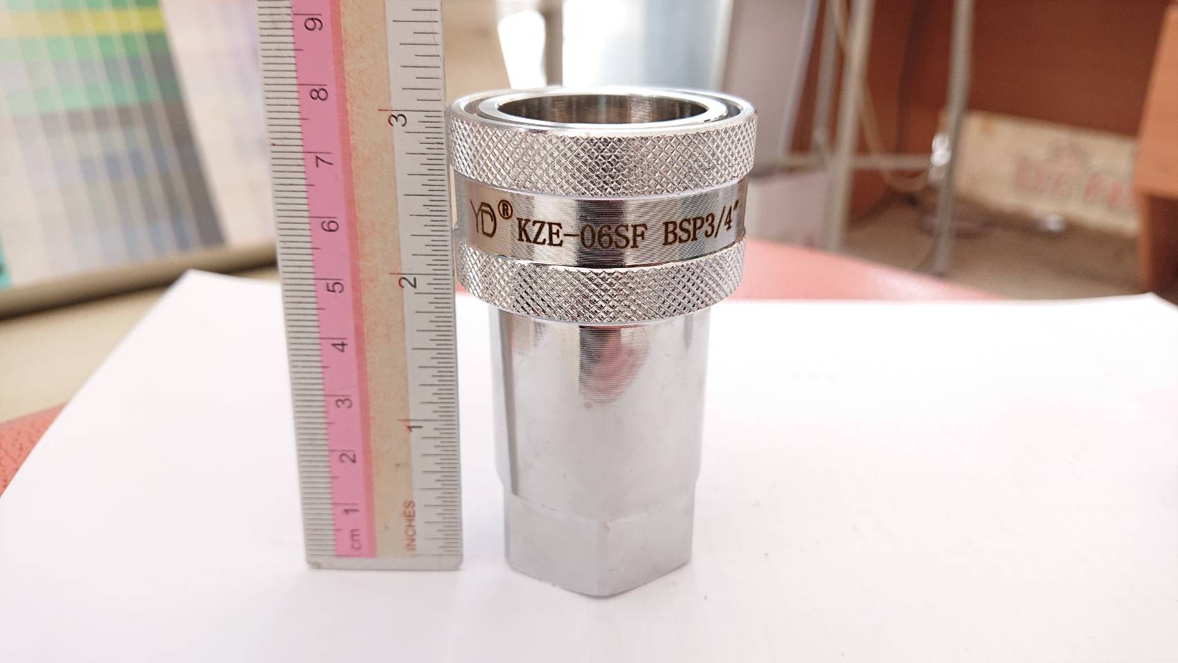 ข้อต่อน้ำมันไฮดรอลิค 3/4" Coupling/Coupler ข้อต่อสวมเร็ว ชุด(ผู้+เมีย) สำหรับต่อน้ำมันไฮดรอลิก #340679