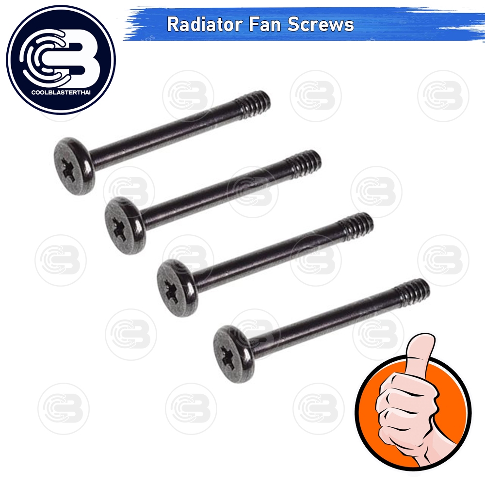 [CoolBlasterThai] Thermalright Radiator Fan Screws Steel X4 (Black Chrome)