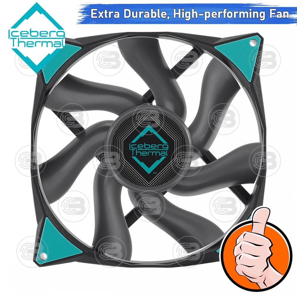 [CoolBlasterThai] Iceberg Thermal IceGALE Xtra 140 Black Fan Case (size 140 mm.) X2 Value Pack ประกัน 6 ปี