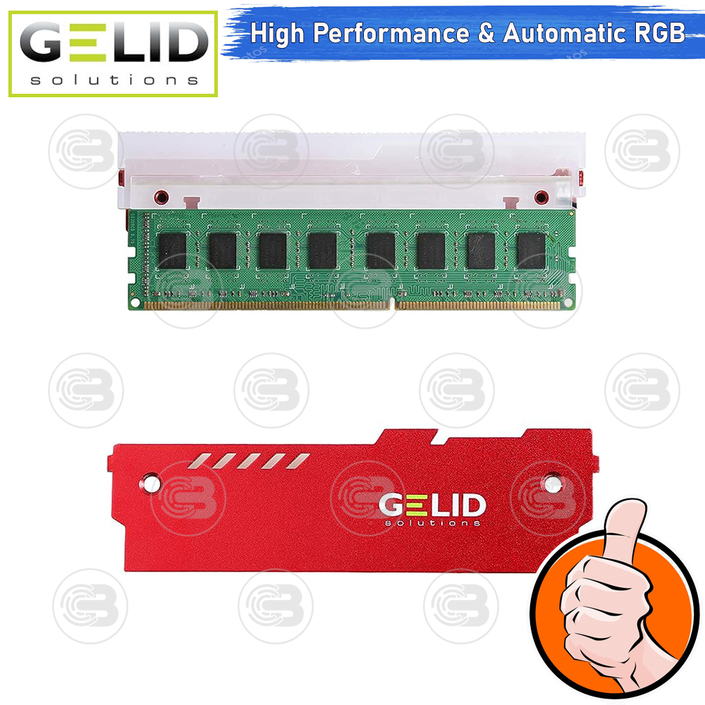 [CoolBlasterThai] GELID LUMEN RGB RAM COOLER (RED) ประกัน 2 ปี