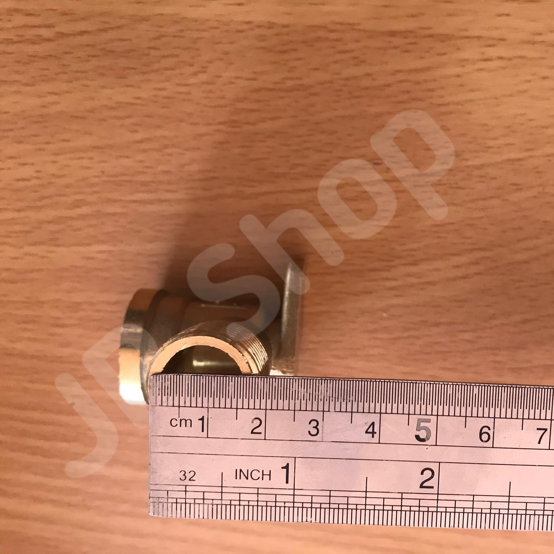 ข้องอทองเหลืองขนาด 4 หุน เกลียวนอก-ใน มีฐานยึด ข้อต่อ ข้องอทองเหลือง มี บาน ยึด ขนาด 4 หุน #1254