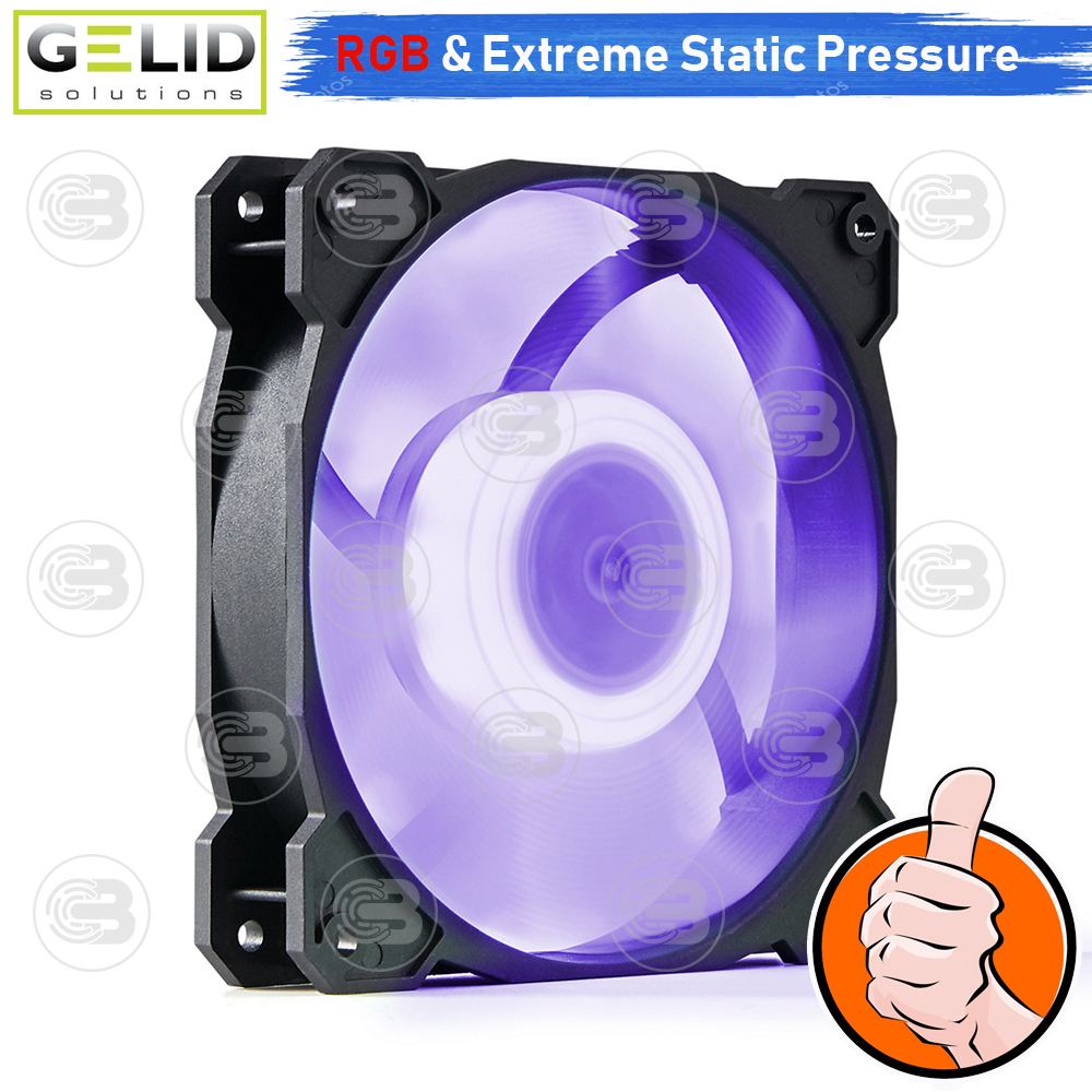 [CoolBlasterThai] GELID RADIANT 12CM (120mm) Extreme Performance RGB Fan Case ประกัน 5 ปี
