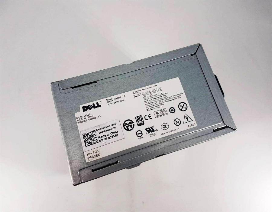Power Suppy Dell Precision T5500 - 875W, เพาเวอร์ ซัพพลาย Dell J556T ของแท้รับประกันศูนย์ Dell Thailand On-site Service