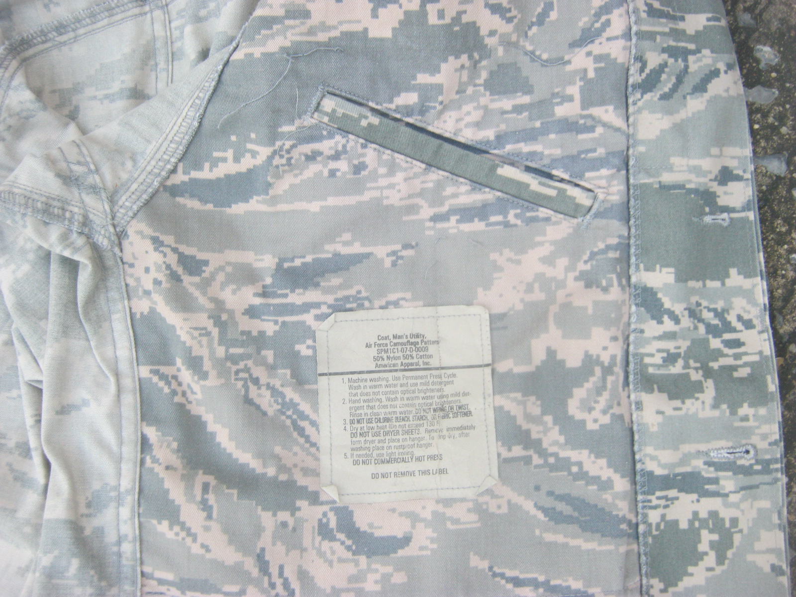 เสื้อเสืออากาศสหรัฐ pattern พิเศษ